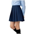 thumbnail image 5 of Girls Skort with Built-in Shorts hoksml Pleated Uniform Mini Back to School Stretch Elastic Waist, 5 of 7