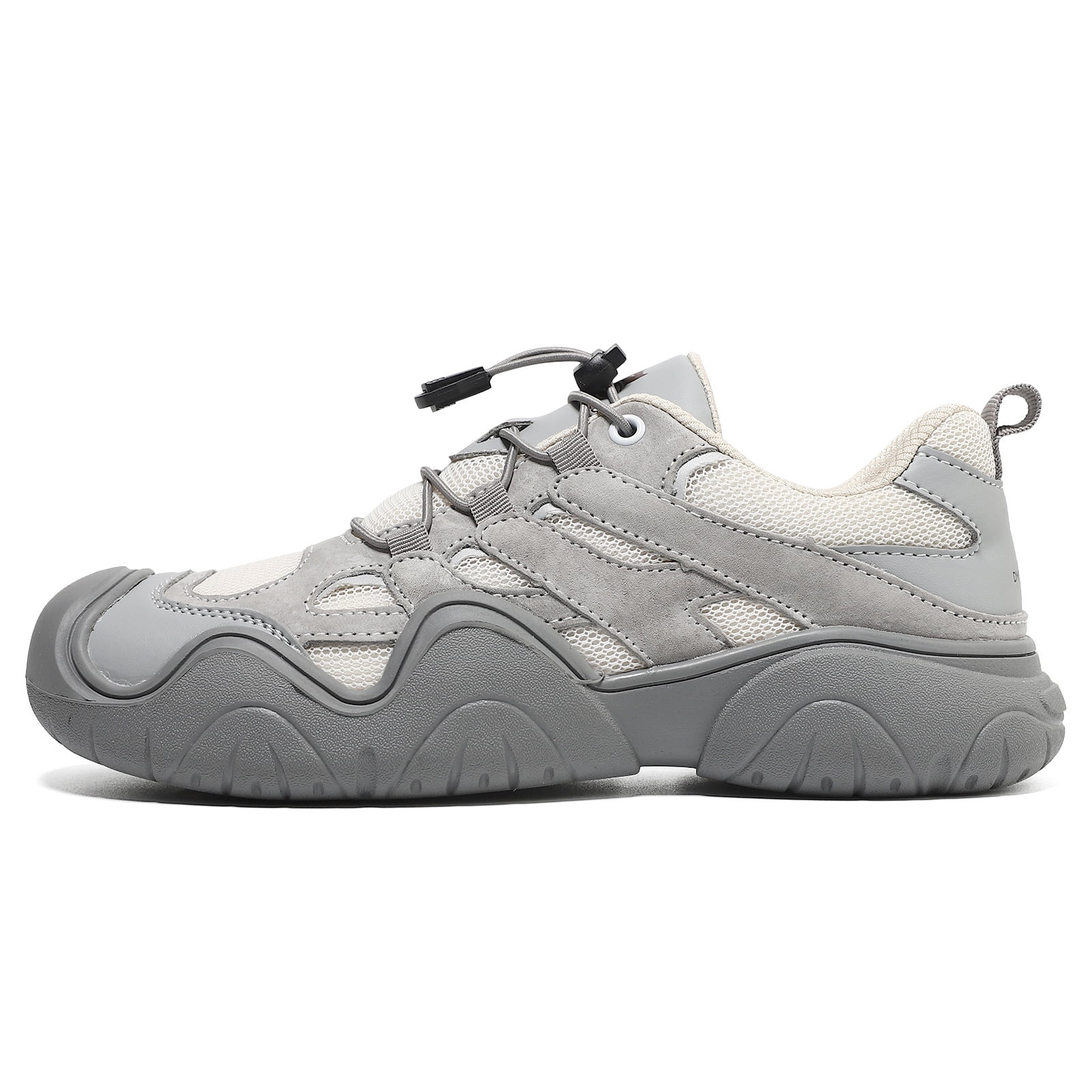 ZELAND Men's & Women's Big Size Genuine Leather Casual Outdoor Hiking Shoes - Breathable, Anti-Slip, Low Top Athletic Sneakers for All Seasons