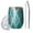 Teal Geometric Quatrefoil, variant on 12oz Stemless Wine Tumblers Pink Floral and Petal Pattern Vacuum Insulated Stainless Steel Travel Tumbler Cups Mug with Lid and Straw for Champaign,Cocktail,Beer with Cleaning Brush