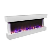Touchstone Chesmont Wall Mount Electric Fireplace, 50inches, White