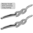 thumbnail image 3 of Boat Cleat, 2 1/2 by 6 Inch Dock Cleat 316 Marine Grade Stainless Steel, Rope Cleat - Includes Mounting Screws, 3 of 5