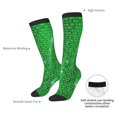 thumbnail image 4 of Sikiie Shiny round green sequins Print Knee Socks, High Socks Long Stretchy Sock Women Knee High Stocking, Long Socks for Women, 4 of 6