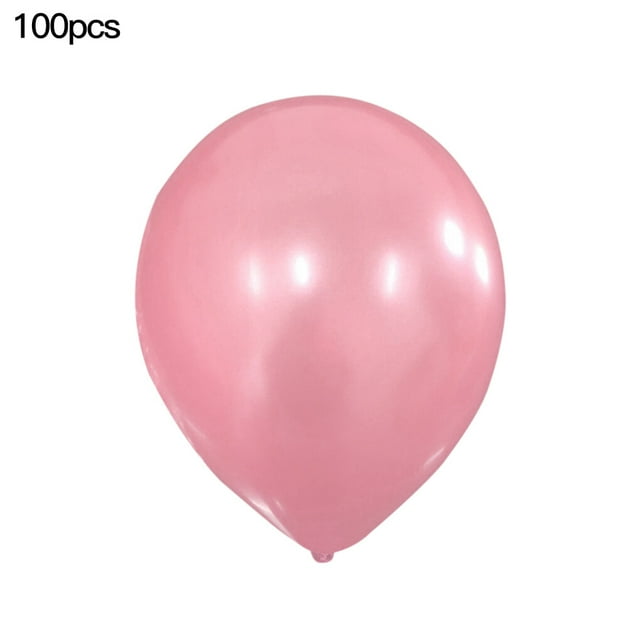 Bewildely 100 Uds 10 pulgadas 1 . 5g Globos de látex con forma de perla Feliz cumpleaños fiesta boda decoraciones navideñas Globo niños Kits de decoración para fiestas rosado