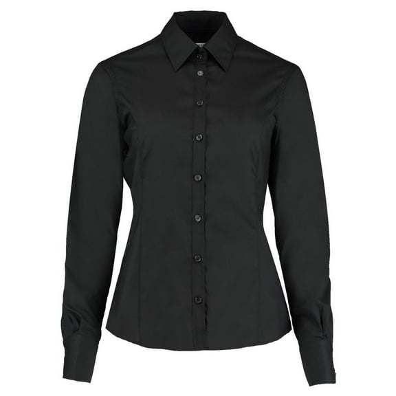 Kustom Kit Womens Tailored Long-Sleeved Business Blouse