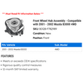 thumbnail image 2 of Front Wheel Hub Assembly - Compatible with 2001 - 2002 Mazda B3000 4WD, 2 of 2