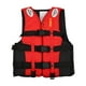 thumbnail image 1 of Chaleco salvavidas de tela Oxford ligero y protector para navegación, natación y surf. Rojo, 1 of 9