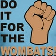 thumbnail image 3 of CafePress - For The Wombats! Fitted T Shirt - Fitted T-Shirt, Vintage Fit Soft Cotton Tee, 3 of 4