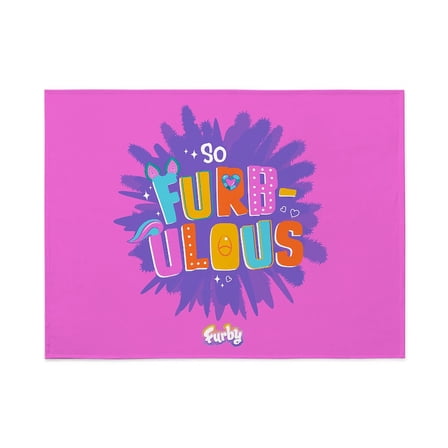 CafePress - So Furbulous - Large Plush Fleece Throw Blanket, 80" L x 60" W