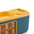 thumbnail image 4 of Caja de almacenamiento para condimentos, multifuncional, de doble capa, para cocina, organizador de especias, cuchillos, cucharas y utensilios, color azul, 4 of 5