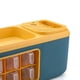 thumbnail image 4 of Caja de almacenamiento para botellas de condimentos, botella de condimentos de cocina multifuncional de doble capa, organizador de especias, cuchillo, cuchara, soporte para utensilios, azul, 4 of 5