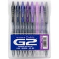 thumbnail image 1 of Pilot, bolígrafos de gel G2 Premium, paquete G2 Boost Purples, The Colors of Creativity, paquete de 8, punta fina de 0,7 mm, surtidos, 1 of 7