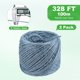 thumbnail image 3 of Uxcell 2-Pack Cuerda de Yute Natural, 3mm x 328ft/100m Bolas de Cuerda de Jardín para Manualidades/Jardinería [Gris], 3 of 7