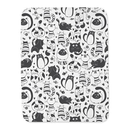 Adorable Kitten Doodles Blanket -Image by Shutterstock,
