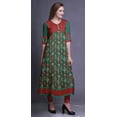thumbnail image 3 of Bimba Kurti Long Imprimé pour Femmes Anarkali Robe Tunique Indienne Décontractée, 3 of 5