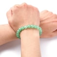 thumbnail image 3 of Dyed Natural Green Aventurine Beads Stretch Bracelets Round 53mm Bead: 8mm in diameter, 3 of 8