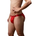 thumbnail image 3 of HUPOM Men'S Underwear Underwear For Men Pack Medium waist Comfort Waist Solid Thong Red 2XL, 3 of 9