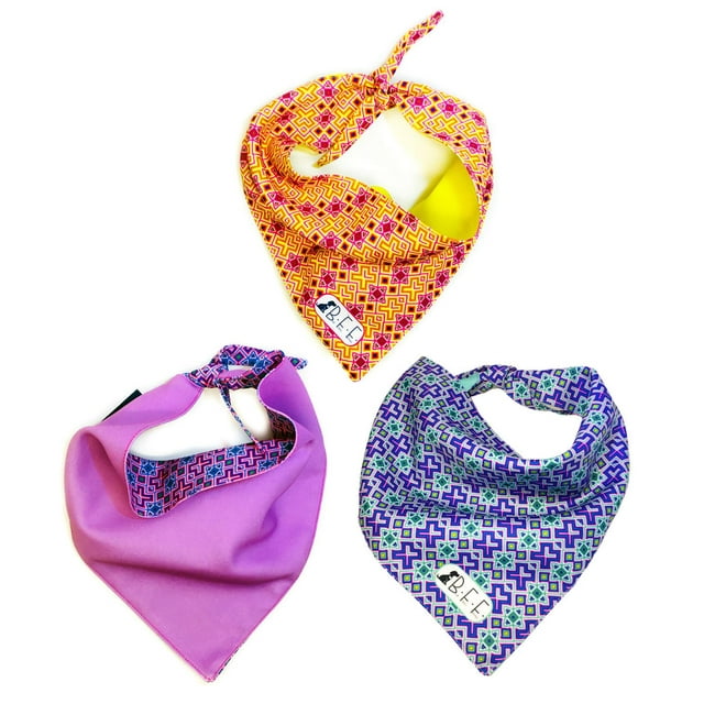 Set de 3 Bandanas para Perros BFF Talla Chica Amarillo BFF-002-S3P-S