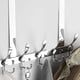 thumbnail image 5 of Ganchos para puerta Soporte para suspensión Perchero montado en la pared Perchero de acero inoxidable Bolsa de ropa Estante para colgar sombrero Eigraketly HA001049-02B, 5 of 6