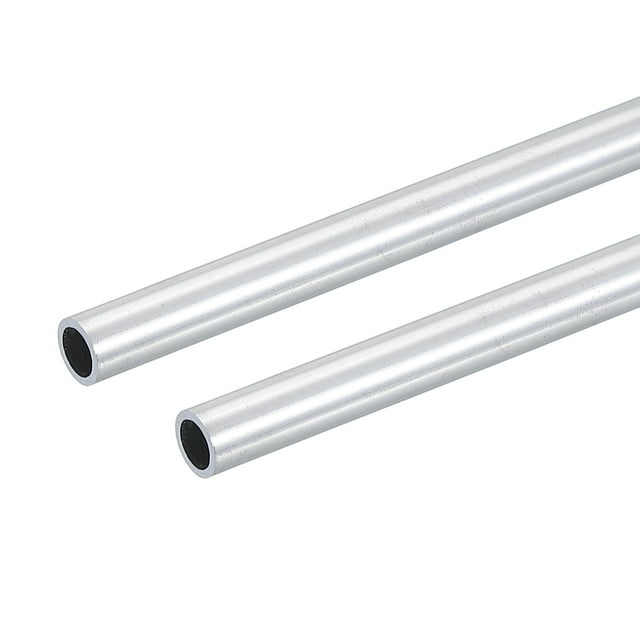 Tubo de aluminio Uxcell, tubo redondo de aluminio, tubo recto de metal sin costura para manualidades de bricolaje, modelo industrial, muebles 8mm x 1mm