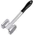 thumbnail image 1 of Yjmei - Ablandador de carne de 28 cm, martillo de carne de doble cara, resistente, de aluminio, 140 puntas y superficie plana, martillo de cocina para carne de pollo, mazo de cocina, 1 of 5