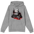 thumbnail image 6 of Freddy Vs. Jason Springwood Art Long Sleeve Gray Heather Women's Hooded Sweatshirt-3XL, 6 of 7