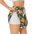 thumbnail image 2 of Haiem Mouse Cheese Women's 2 in 1 Running Shorts - Lightweight Athletic Workout Gym Yoga Breathable Sports Shorts Liner with Phone Pockets-Small, 2 of 9