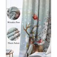 thumbnail image 6 of Christmas Snowman Blackout Curtains for Bedroom, Thermal Insulated Window Treatment, Rainbow Xmas Tree Elk Winter Snowflake Grommet Top Blackout Draperies and Drapes for Basement 27.5"x39" 2 Panels, 6 of 8