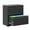 Black, variant on 2-Drawer Lateral File Cabinet with Lock, Heavy Duty Metal Filing Cabinet with Quiet Slide Rails for Letter/Legal/A4 Files