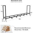 thumbnail image 4 of Support de Bois de Chauffage Extérieur ft avec Pieds de Soutien pour le Rangement de Poteaux de Bois, Empilable Réglable Robuste, Support Organisateur pour Bûches, 4 of 6