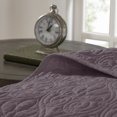 thumbnail image 5 of Regency Heights Quebec 3 Piece Bedspread Set Lightweight Reversible Bedding Set, King, Purple, 5 of 13