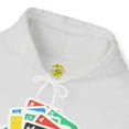 thumbnail image 3 of Card Game Stack Hoodie, Fun Draw 4 Stack Design, Retro Gaming Graphic, 3 of 5