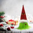 thumbnail image 5 of Muñecos de pie sin rostro Grinch, figuras de elfos navideños de gnomo, 28cm para fiesta de Navidad, 5 of 5