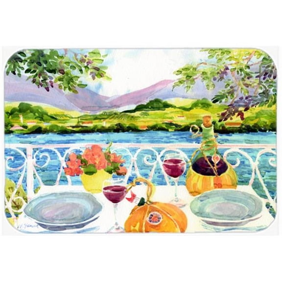 Afternoon of Grape Delights Wine Glass Cutting Board, Large