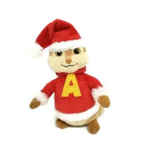 TY Beanie Baby - ALVIN with Holiday Hat Christmas Suit (Alvin & the Chipmunks) (7" Plush) (NO TY HANG TAG)