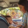 thumbnail image 2 of Yuyamidu Dahlia Car Sun Shade for Women Foldable Side Window Sunshades for Cars 2 Pack Universal Car Sunshade Accessories, Sun Glare and UV Rays Protection, 2 of 7