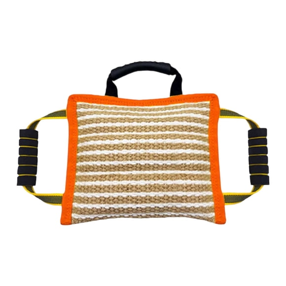 Almohada para mordeduras de perro, cómoda, multifuncional, interactiva para el entrenamiento de cachorros, pesada naranjas