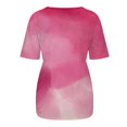 thumbnail image 6 of T-Shirts Shirts For Women Sevevn Women's Fashion Printed T-Shirt Short Sleeves Blouse Round Neck Casual Tops, 6 of 7