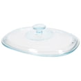 thumbnail image 4 of CorningWare DC1.5C Fluted Oval Clear Glass Replacement Lid, 4 of 4
