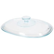 CorningWare DC1.5C 1-1.75L Fluted Oval Clear Glass Replacement Lid