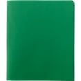 thumbnail image 2 of Smead 2-Pocket Folders Letter - 8 1/2" x 11" Sheet Size - 100 Sheet Capacity - Folder - 2 Pocket(s) - 11 pt. Folder Thickness - Leatherette - Green - 1.76 oz - Recycled - 25 / Box, 2 of 2
