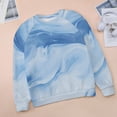 thumbnail image 6 of Sweatshirt For Womens Crewneck Colorful Marble Pattern Hoodies Teen Girls Cute, 6 of 7
