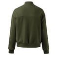 thumbnail image 6 of Unir Full Zip Casual Sweatshirt Jacket for Women, Ribbed Collar Cuffs, Relaxed Fit Athletic Outerwear with Pockets, 1 Piece, S-XXL, Plus Size Friendly, 6 of 6