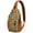 Yellow, variant on Cartoon Foodie Pizza Pattern Pizza Lover Lightweight Multipurpose Crossbody Sling Backpack for Travel