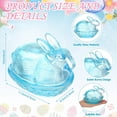 thumbnail image 2 of Ghxbdy Pink Storage Jar,Easter Candy Dish Colorful Bunny Glass Candy Jar with Lid Bunny Cookie Sugar Storage Bowl Decorative Glass Dish for Spring Easter Table Decorations Supply, 2 of 7