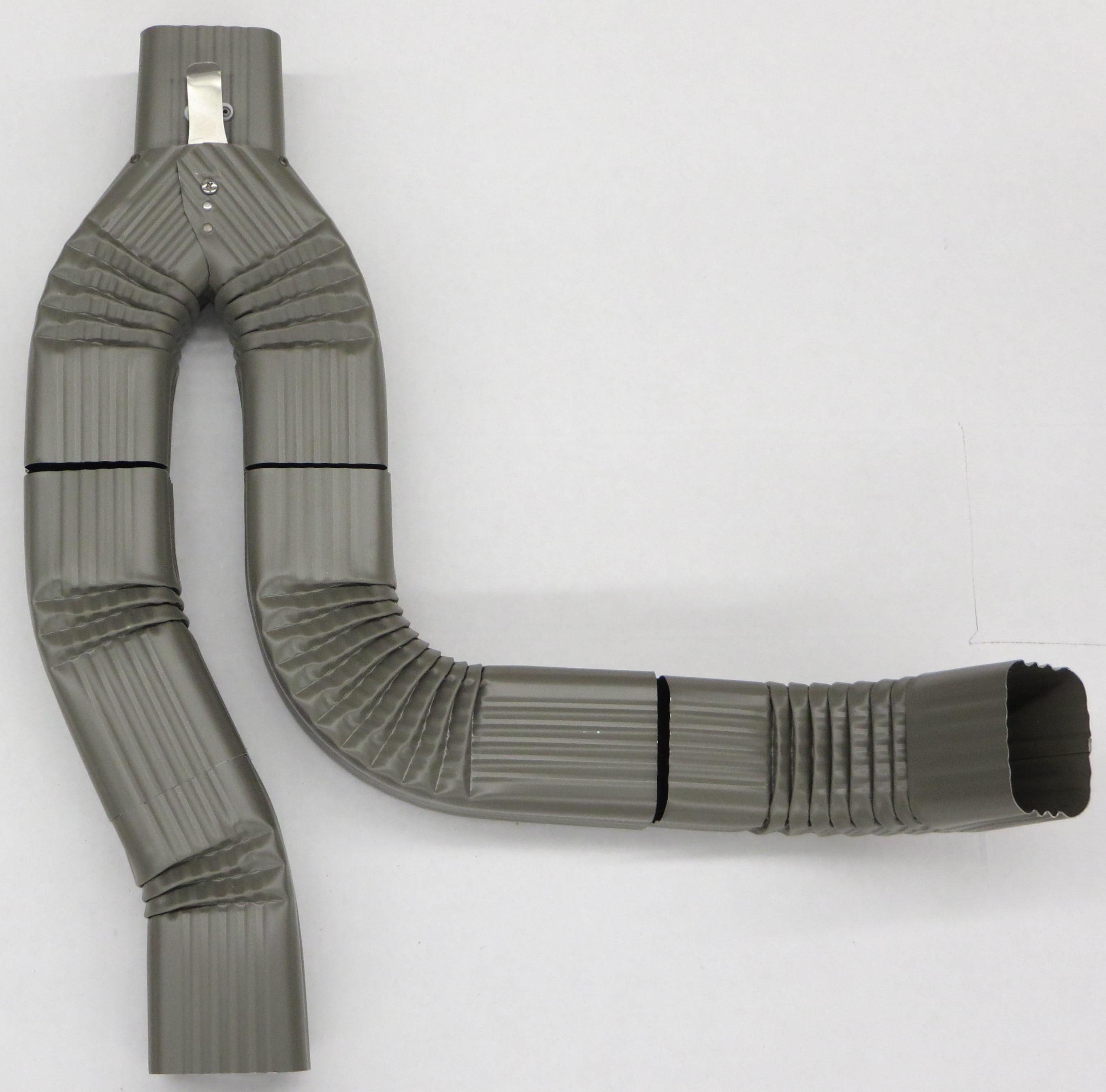 Offset Downspout Diverter for Rain Barrels (3X4, BRONZE)