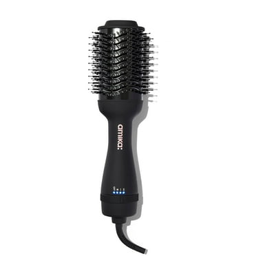 Amika Long Professional Tourmaline Hair Dryers, Detangle and Smooth, 230 Volts, Black