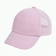thumbnail image 4 of KPOPLK Toddler Baseball Hat with Mesh Adjustable Dinosaur Printed Trucker Hat Outdoor Beach Summer Sun Cap for Kid Boy(1-3 Years,Pink), 4 of 4