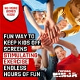 thumbnail image 5 of Fofana Ninja Warrior Obstacle Course 65FT Kids 8+ Outdoor Backyard 11 Obstacles Slackline Set, 5 of 8