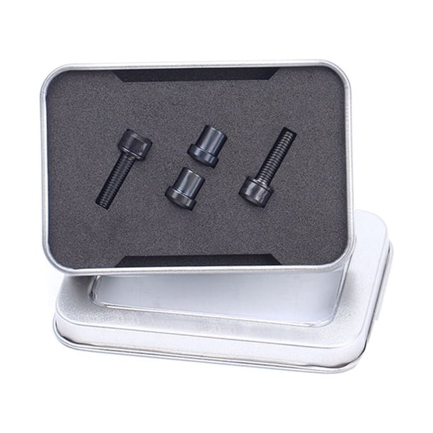 Advancent Tornillos para vástago de bicicleta, tuercas, componentes de fijación, ajuste profesional para ciclismo, juego de sujetadores para manillar de Ciclismo Negro Advancent OD025842-02