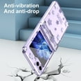 thumbnail image 7 of for Samsung Galaxy Z Flip 5 5G Phone Case - 6.7" Star Pattern, Drop Protection Wireless Charging Plating Clear Case Cover for Samsung Galaxy Z Flip 5 Anti-scratch Shock-Absorbing, Purple, 7 of 7